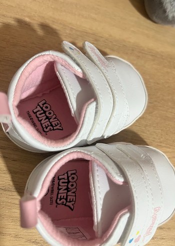 Kız Çocuk Beyaz Cırt Cırtlı Sneaker - Görsel 3