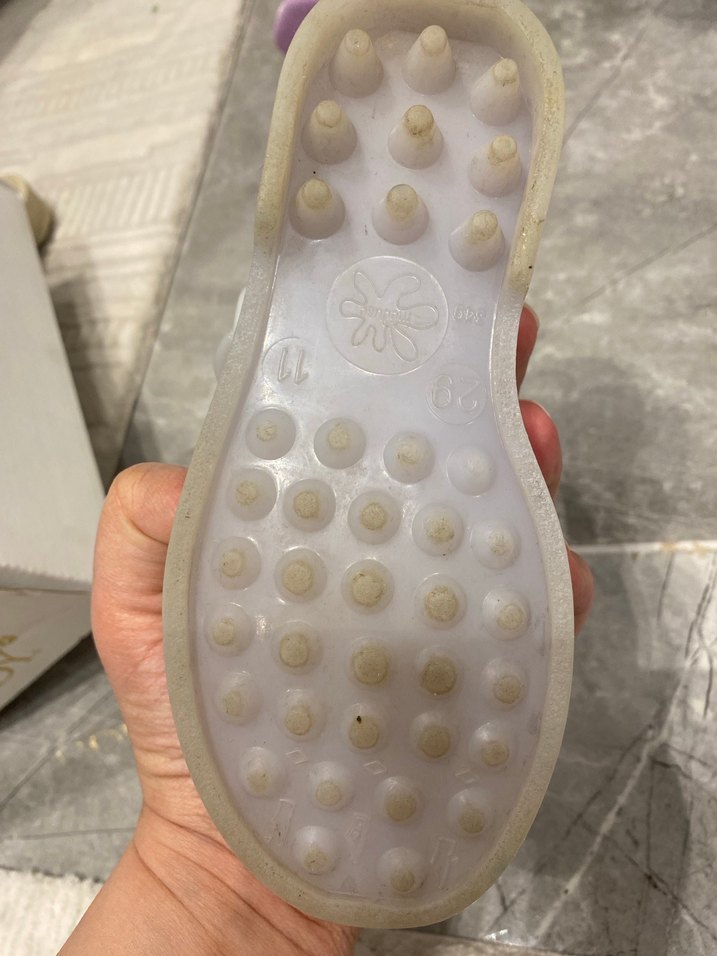 Şeffaf Beyaz Kız Sandalet - Görsel 3