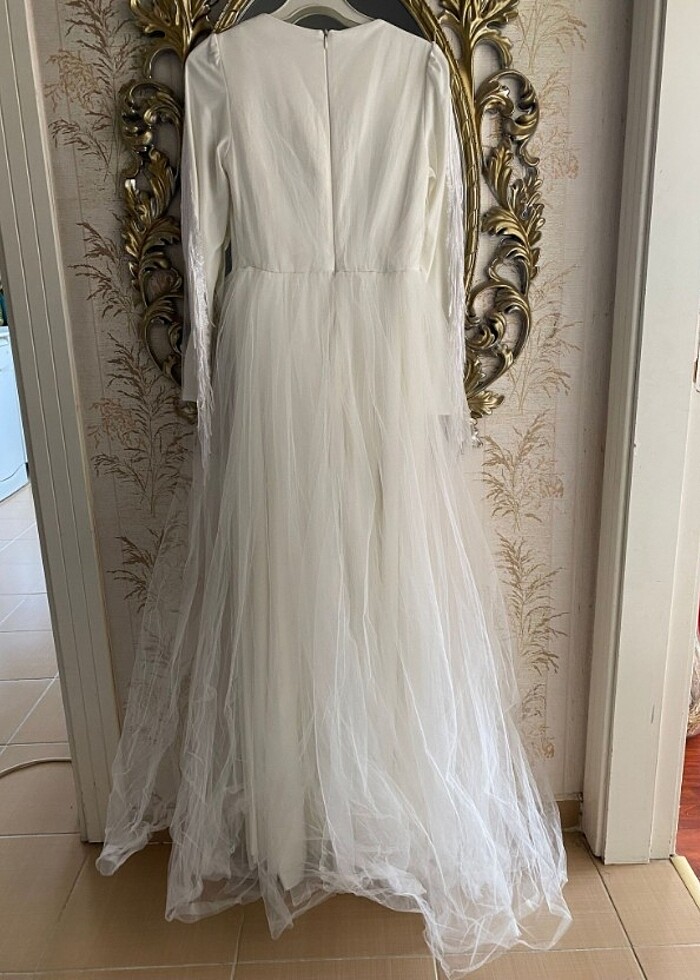 Tesettür nikah elbisesi - Görsel 4