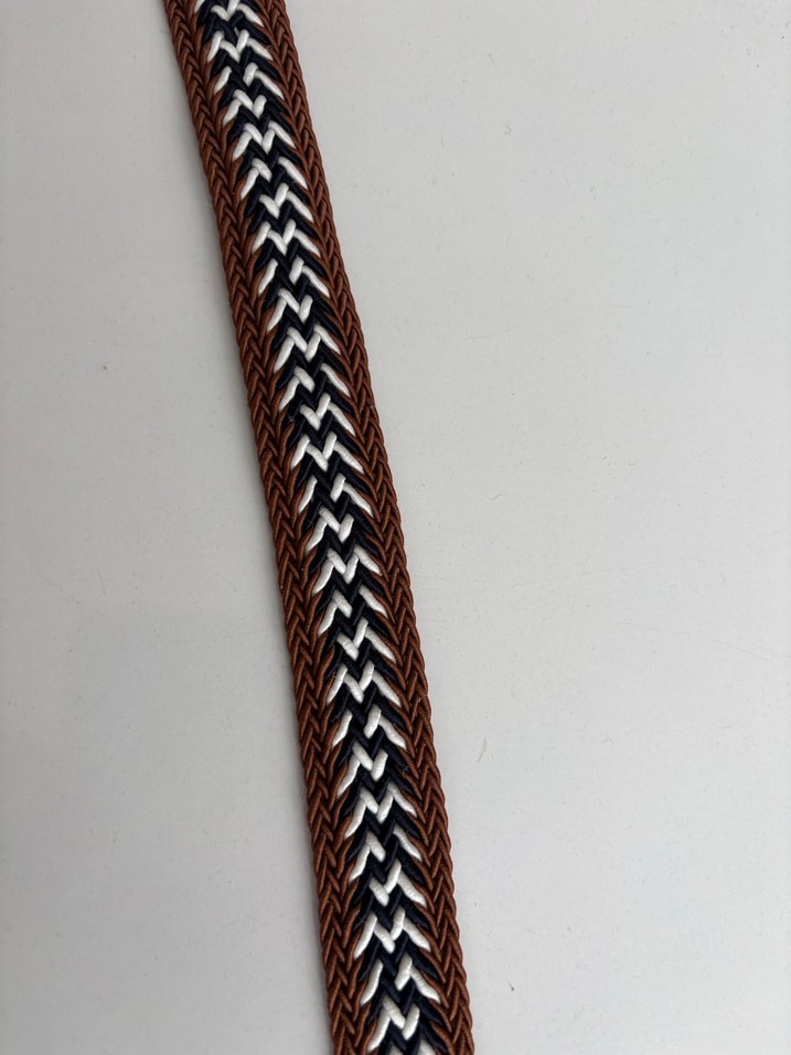 Kahverengi Kadın Kemer Örgülü Detaylı - Görsel 3