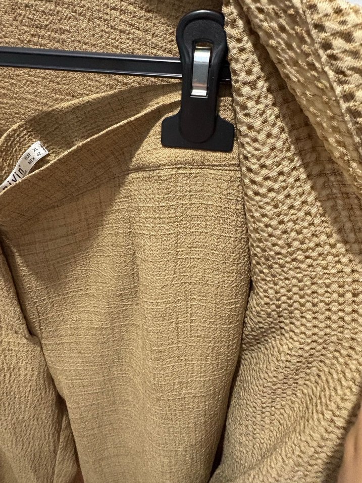 Bej Uzun Kadın tunik pantolon - Görsel 2