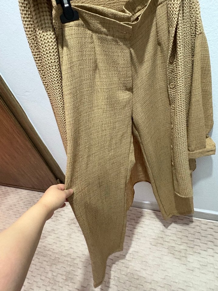 Bej Uzun Kadın tunik pantolon - Görsel 3