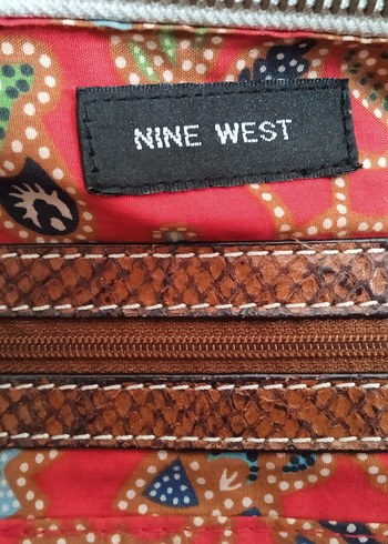  Beden turkuaz Renk NİNE WEST GERÇEK HAKİKİ DERİ ÇANTA