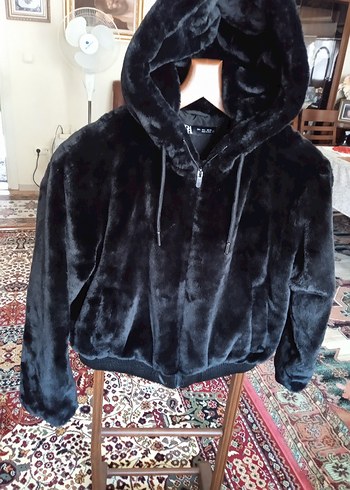 l Beden ZARA KAPİŞONLU PELUŞ MONT ( L )