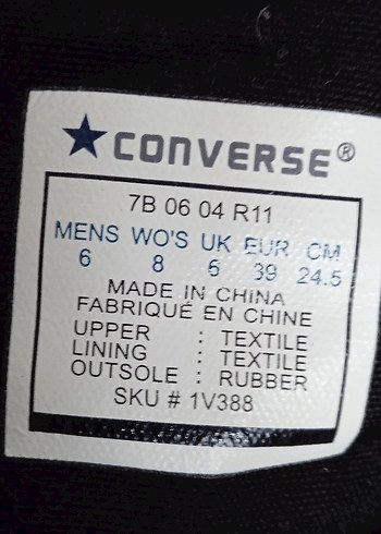 CONVERSE ALL STAR ORİJİNAL 39 NO. - Görsel 3