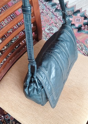 GERÇEK HAKİKİ DERİ ASKILI ÇANTA - Görsel 4