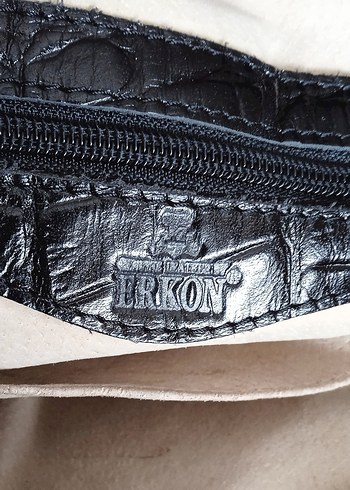 ERKON MARKA KROKODİL DESENLİ GERÇEK HAKİKİ DERİ ÇANTA - Görsel 6
