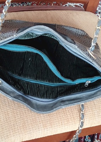 GERÇEK HAKİKİ DERİ ZİNCİR ASKILI ÇANTA - Görsel 3