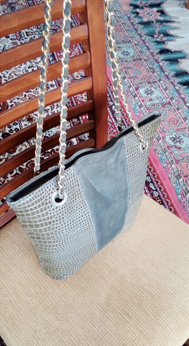 GERÇEK HAKİKİ DERİ ZİNCİR ASKILI ÇANTA - Görsel 2