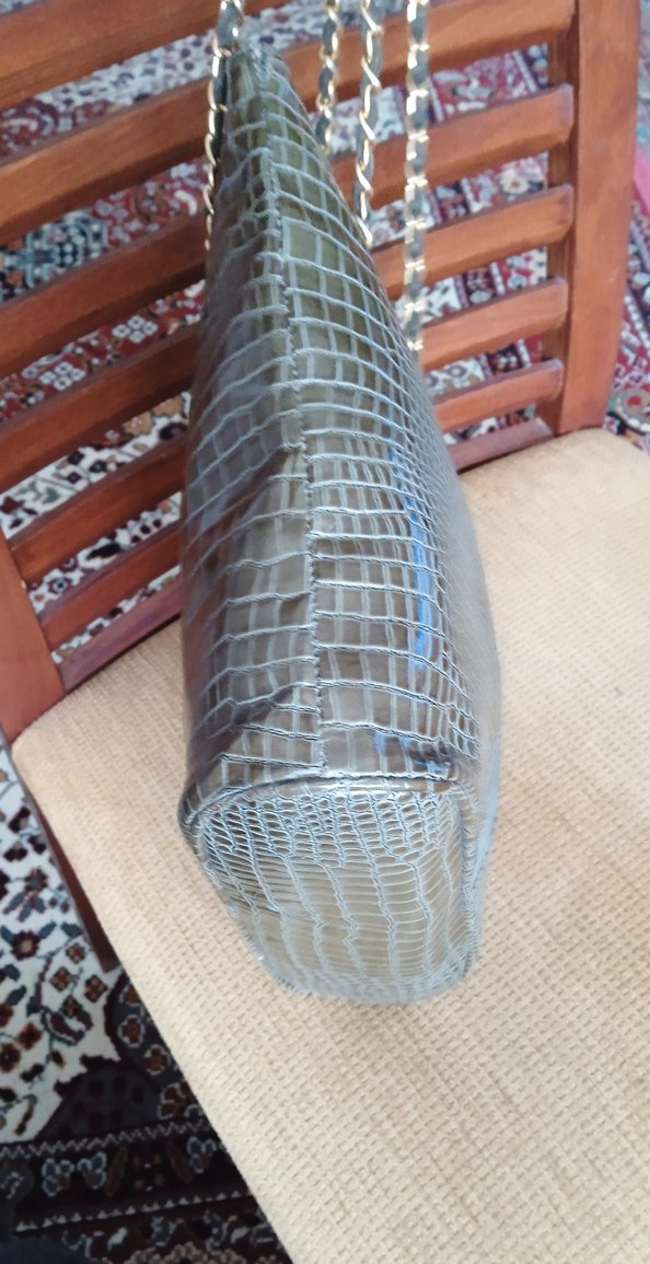 GERÇEK HAKİKİ DERİ ZİNCİR ASKILI ÇANTA - Görsel 5