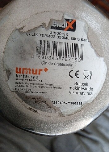  Beden Renk TRENDİX ÇELİK TERMOS 500ML.