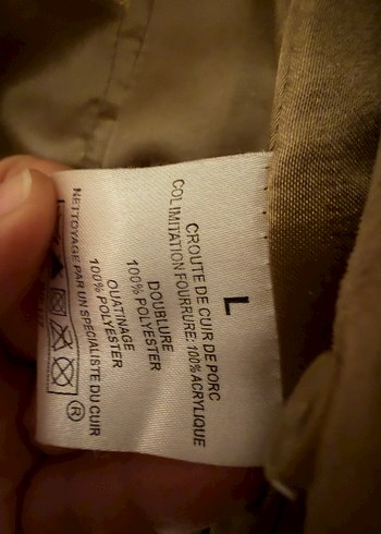 Bej Süet Kadın Ceket Mini Kesim - Görsel 2