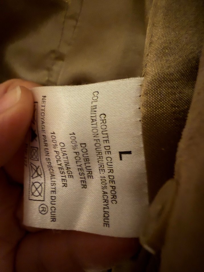 Bej Süet Kadın Ceket Mini Kesim - Görsel 2