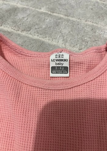 LC Waikiki Uzun Kollu Pembe Bebek Kız Takımı
