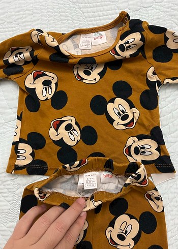 LCW Baby Mickey Mouse Baskılı Erkek Bebek Pijama - Görsel 5