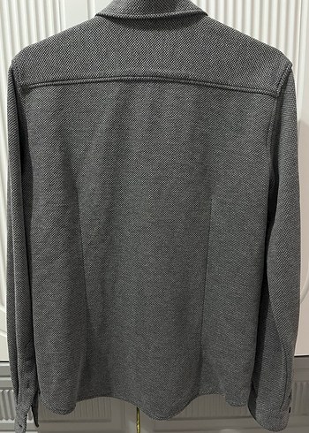 Gri Düğmeli Erkek Uzun Kollu Gömlek - Görsel 2