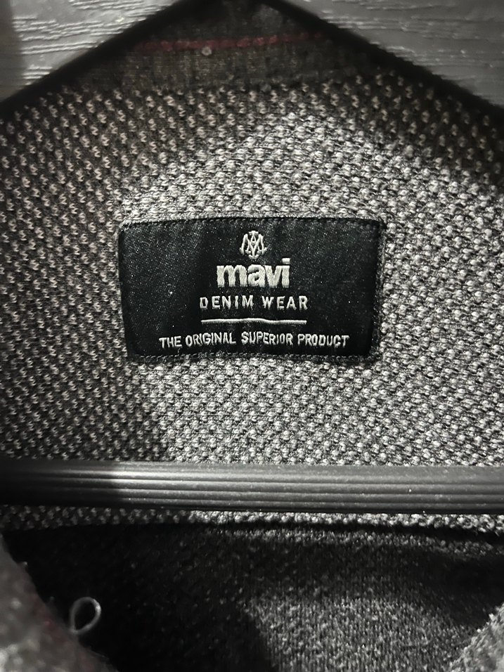 Gri Düğmeli Erkek Uzun Kollu Gömlek - Görsel 3