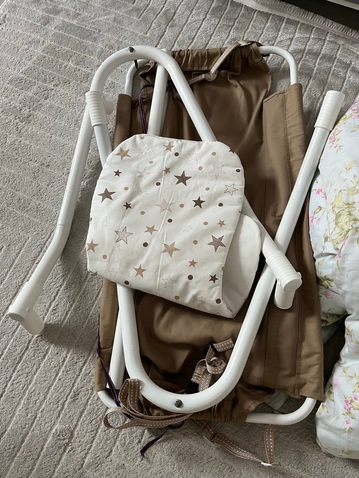 Kahverengi Bebek Hamak beşik - Görsel 5