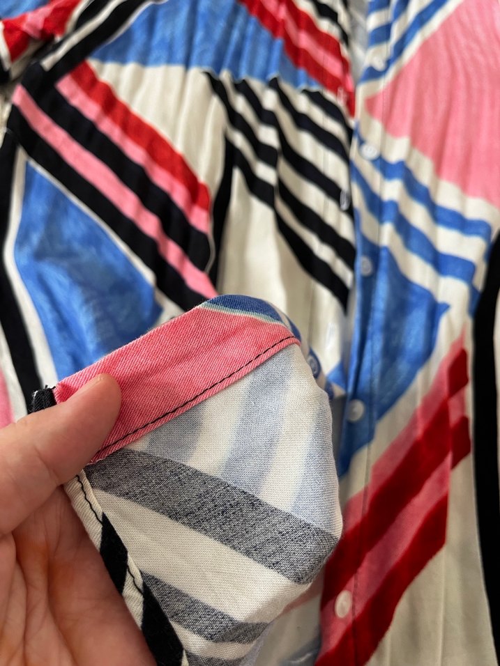 Bohem bağlama desenli gömlek - Görsel 3