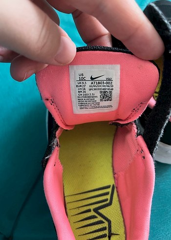 Kız Çocuk Siyah-Pembe Cırt Cırtlı Spor Ayakkabı - Görsel 5