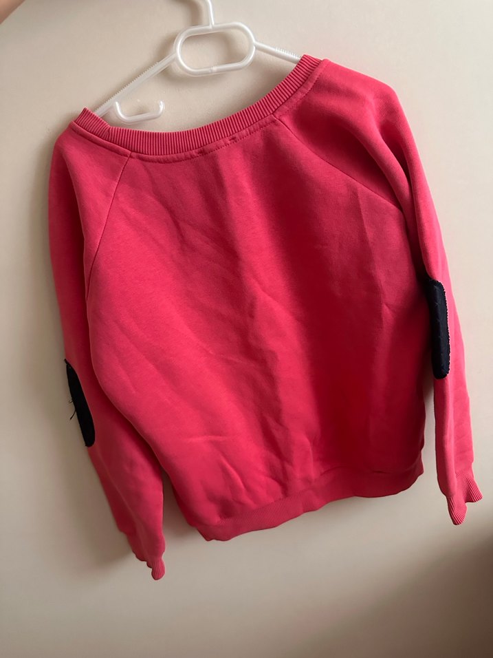 Renkli Baskılı Pembe Kadın Sweatshirt - Görsel 2