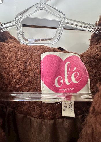 Kahverengi Kapüşonlu Kadın Midi Ceket - Görsel 3