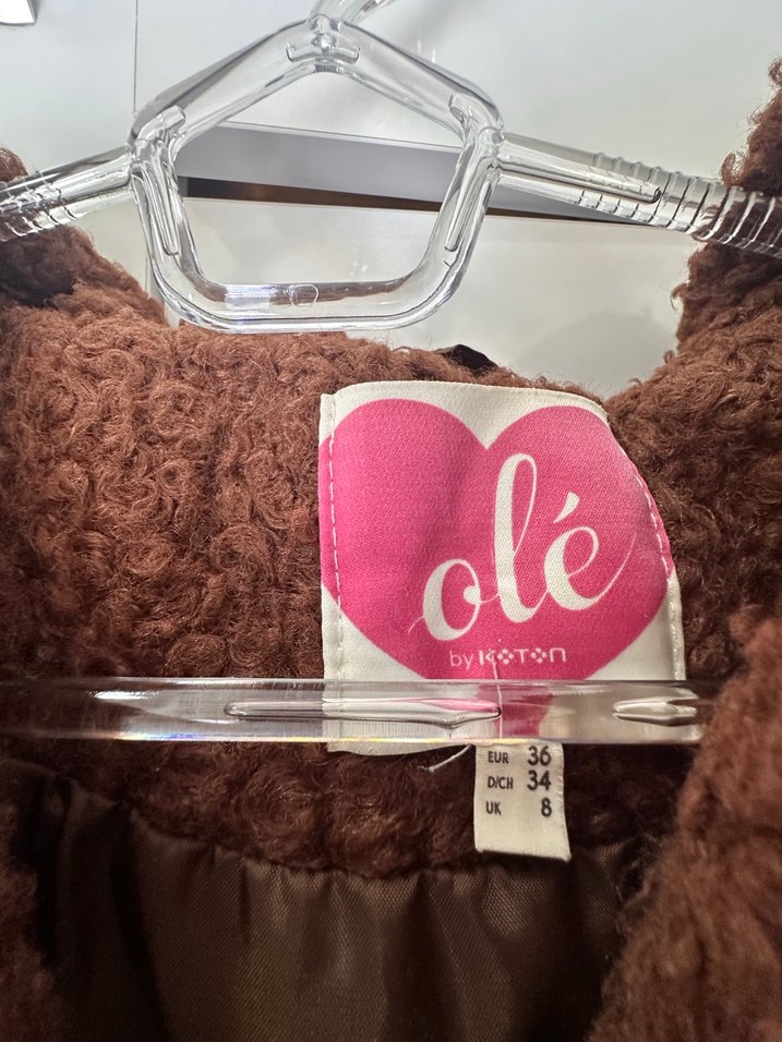 Kahverengi Kapüşonlu Kadın Midi Ceket - Görsel 3