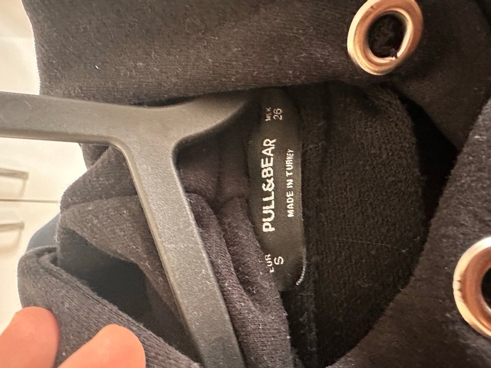 Gri Kapüşonlu Modern Baskılı Sweatshirt - Görsel 4