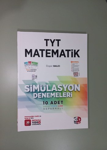 TYT Matematik Simülasyon Denemeleri 10'lu 3D Yayınları