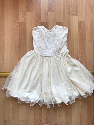 Straplez mini elbise