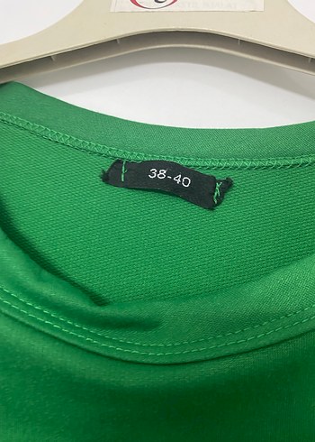 Yeşil taş Detaylı Salaş Sweatshirt - Görsel 2