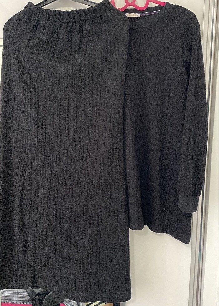 Triko etekli takım 2 beden 40-42 uyumlu - Görsel 3