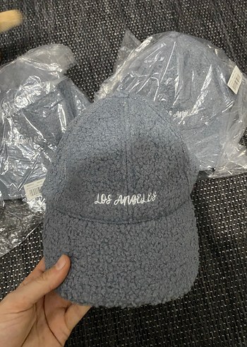 Defacto Kadın Gri Peluş Şapka bucket - Görsel 2