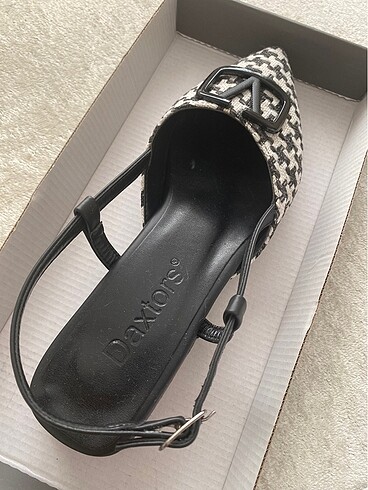 Siyah beyaz babet - Görsel 4