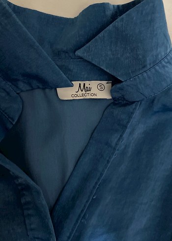 Mavi Denim Düğmeli Kadın elbisesi - Görsel 2