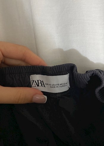 Kadın Siyah Rahat Kesim Fermuarlı Pantolon - Görsel 5