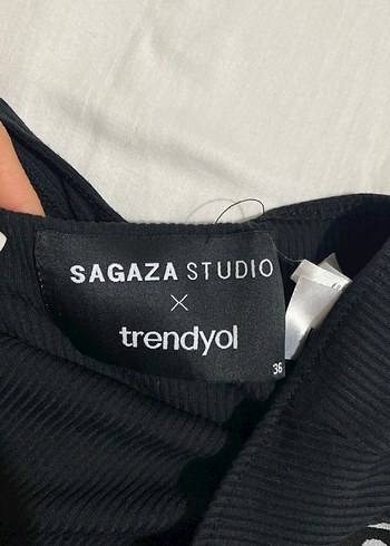 Siyah Baskılı Mini Bralet - Görsel 6