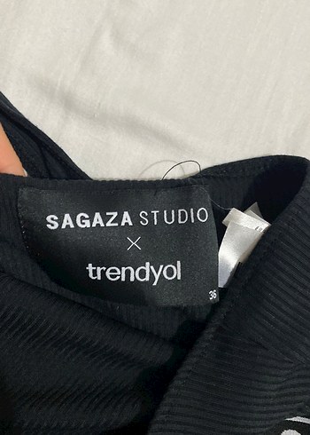 Siyah Baskılı Mini Bralet - Görsel 5