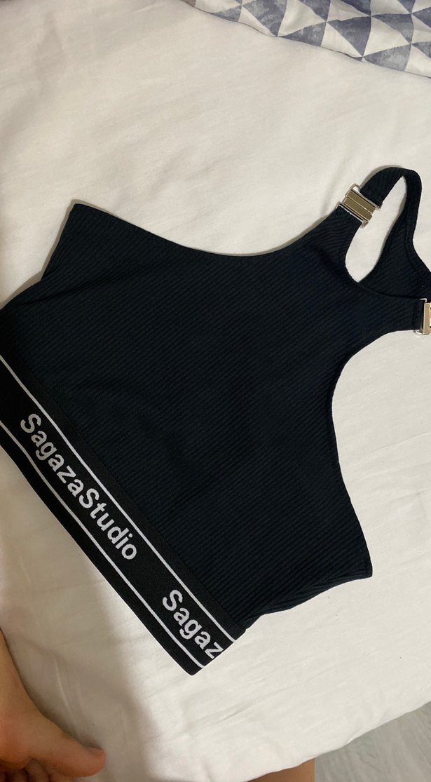 Siyah Baskılı Mini Bralet - Görsel 4