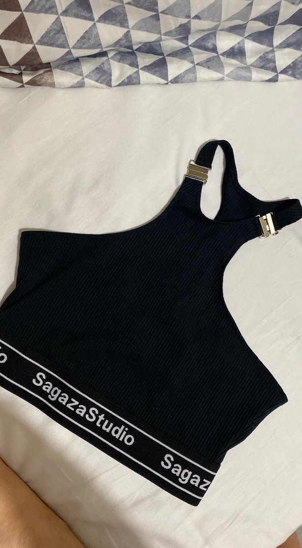 Siyah Baskılı Mini Bralet - Görsel 3
