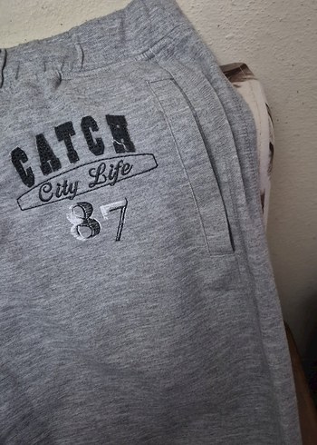 Gri Baskılı Rahat Kesim  Eşofman - Görsel 2