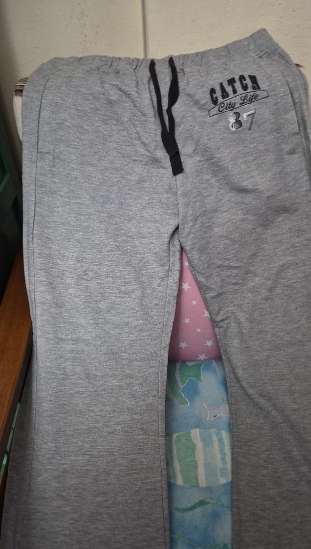 Gri Baskılı Rahat Kesim  Eşofman - Görsel 3