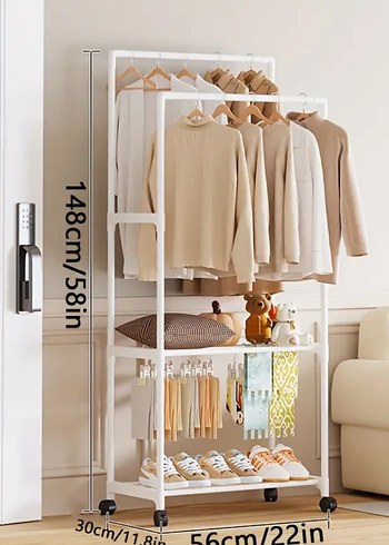 Camel Renkli Çok Katmanlı Elbise Askısı - Görsel 3