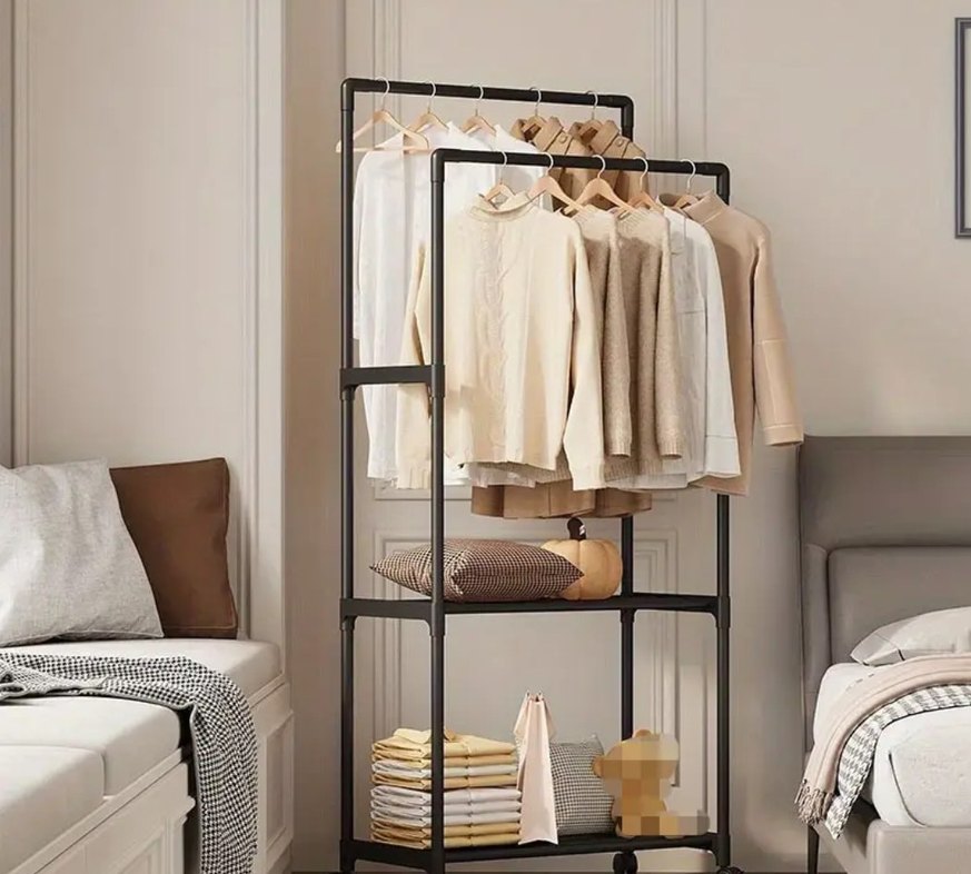 Camel Renkli Çok Katmanlı Elbise Askısı - Görsel 2