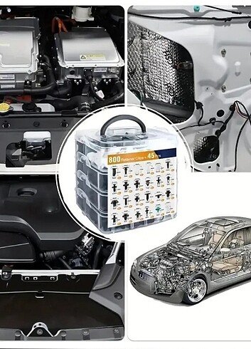 Araç klipsleri 845 parça - Görsel 4