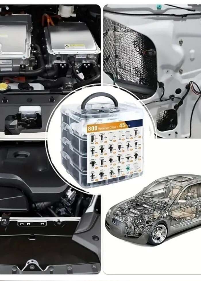 Araç klipsleri 845 parça - Görsel 4