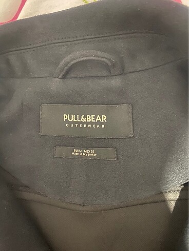 m Beden siyah Renk pull and bear süet ceket