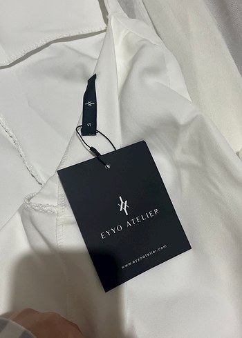 Eyyo Beyaz Transparan Uzun Kollu Mini tulum - Görsel 4