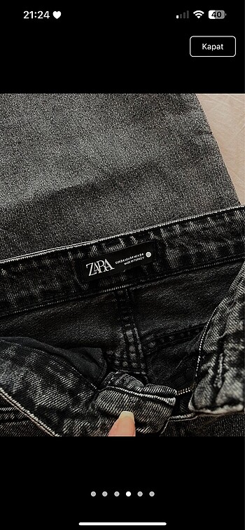 s Beden siyah Renk Zara jean