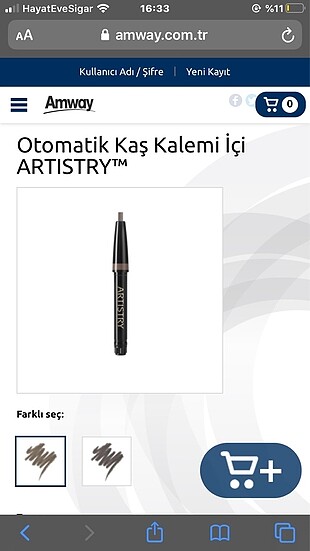 Amway Artistry Otomatik Kaş Kalemi İçi